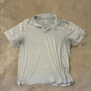 Under Armour Men's Light Gray Polo Shirt